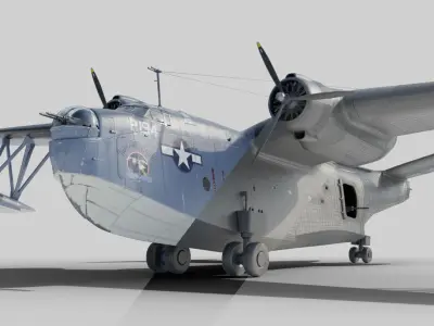 Martin PBM-3 Mariner 3D model