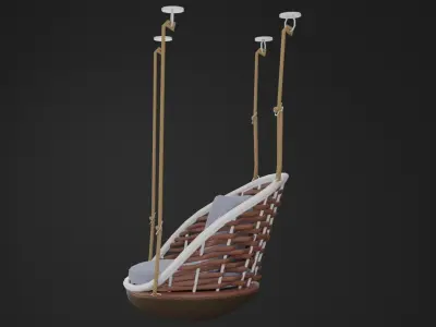 Albanese Unique Design Porch Swing Free 3D model