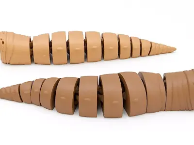 Sandworm Flexi Toy 3D print model