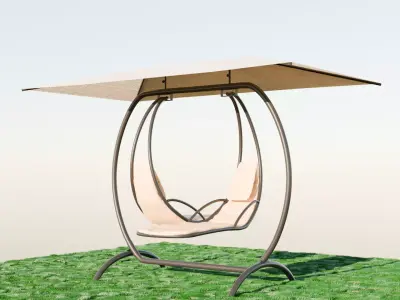 Chair  Table Garden Furniture Interer  3D model