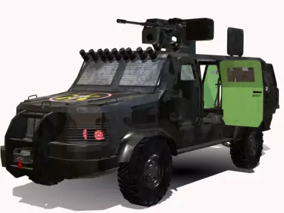 caveirao 4x4  bope br  Low-poly 3D model