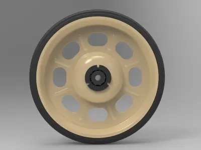 Wheel from barrow 3D model