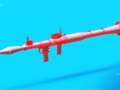 RPG-7 Rocket Launcher 3D model