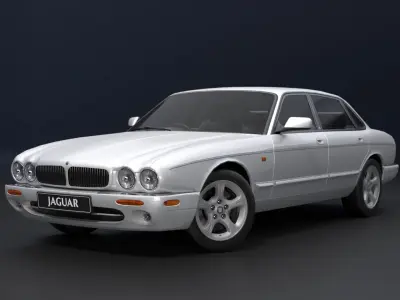 2000 Jaguar XJ X308 Free low-poly 3D model
