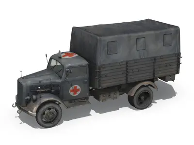 Opel Blitz - Ambulance - SanAbt30 3D model
