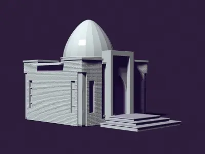 Mausoleum of Muslim Turkic peoples 3D print model