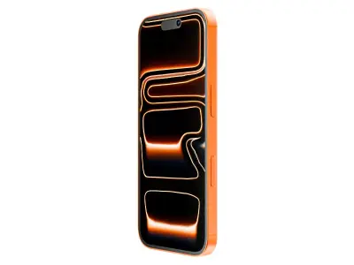 iPhone 17 Pro Max Orange High Quality Blender 3D Model 3D model
