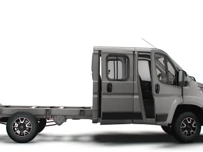 Opel Movano Chassis HQInterior CrCab 3800WB 2023 3D model