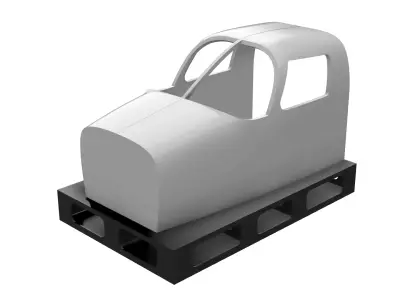 Piper Seneca Flight Simulator Cockpit shell 3D print model