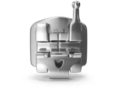 Self Ligating Dental Braces Bracket V02 3D model