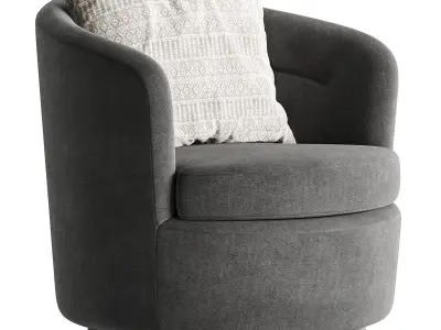 Viv Swivel Chair By westelm Free 3D model