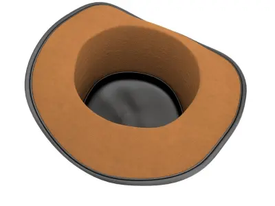 Vested Steampunk Top Hat 3D model