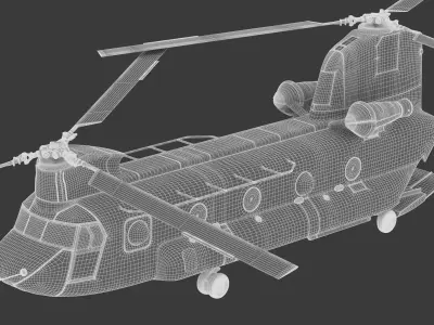 Boeing CH-47 Chinook 3D model