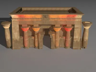 Pharaonic Temple Edfu 3D model