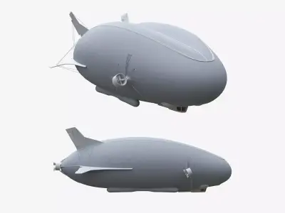 Hybrid Air Vehicle Airlander 3D model
