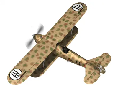 Fiat CR 32 - Italy Airforce - 410 Squadriglia 3D model