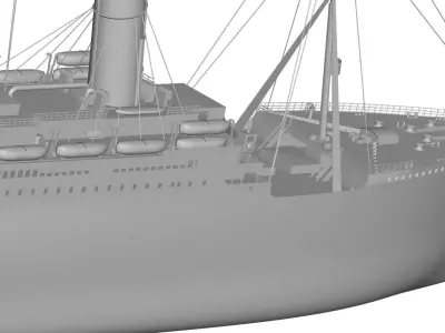 titanic ship 3D model