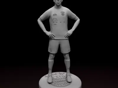  Ribery Bayern Munich Football Player STL files 3D print model 3D print model purchase
