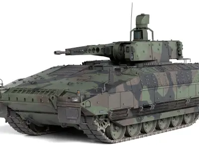 5 Military Vehicles Collection v12 Low-poly 3D model