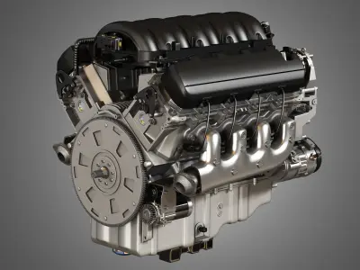 1500 Silverado Engine - V8 Pickup Truck Engine 3D model