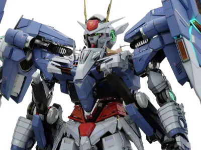 GN-0000GNHW7SG 00 Gundam Seven SwordG 3D 3D model