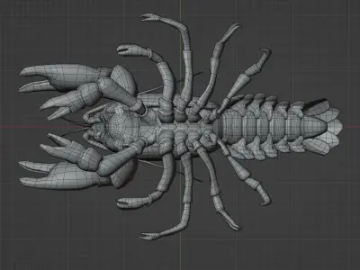 Lobster 3D-Model Low-poly 3D model