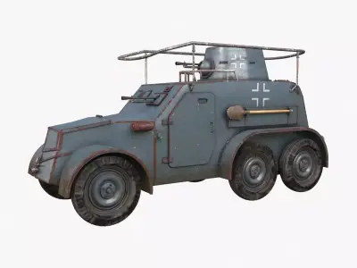 OA vz 30 Armoured Car German Vray 3D model