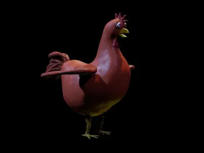 Chiken rooster Free 3D model