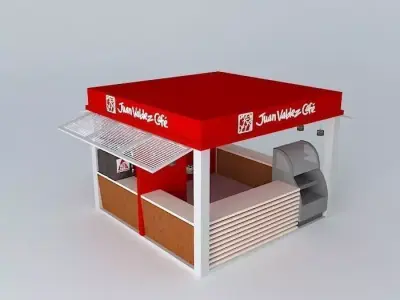 Basic Juan Valdez Cafe Store Free 3D model