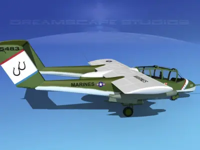 Rockwell OV-10 Bronco USMC 1 3D model