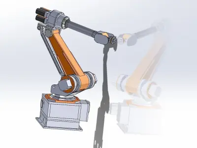 6 axis robots 3D model