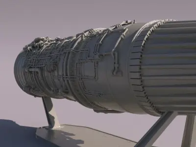 JetEngine for 3Dprint 3D print model