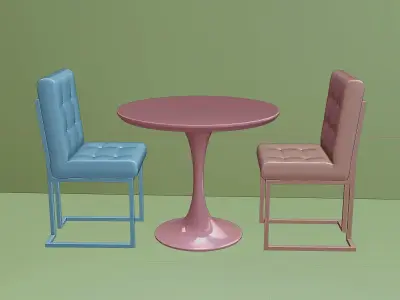 Modern living room set 9 3D model