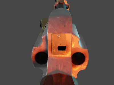 Medieval Gun Low-poly 3D model