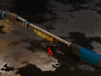 Shotgun Apocalyptic Free low-poly 3D model