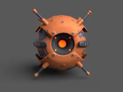 Low-poly Drones Low-poly 3D model