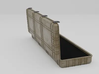 Weapon Case Model 3D Low-poly 3D model