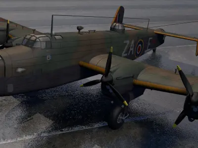 Handley Page Halifax Mk-2 3D model
