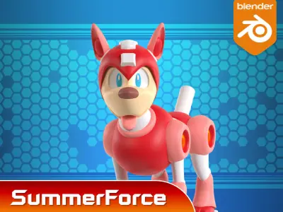 Rush - Megaman 3D model