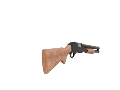  Pump-Action Shotgun  3D model