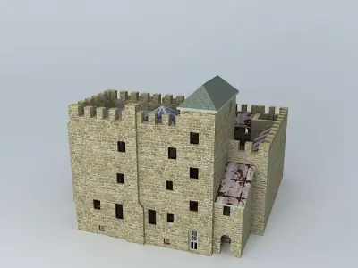 Fortress medieval castle Free 3D model