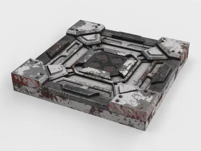 panel sci-fi 07 3D model