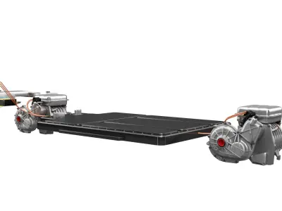X-ray Electric Car System 3D model