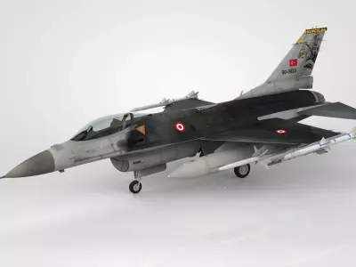 F-16 Fighting Falcon Low-poly 3D model