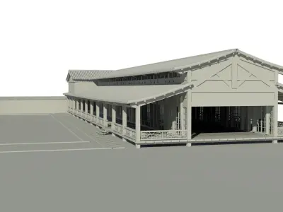 Japanese pavilion 3D model