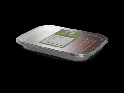 Deli sausages Chicken Sausages 3D model