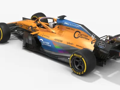 McLaren F1 MCL35 Formula 1 Season 2020 Livery Update 3D model
