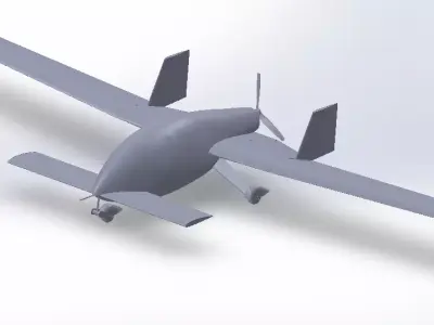 Canard Motoglider 3D model