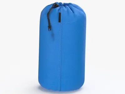 Camping Ditty Bag Size 02 Clean and Dirty Standing and Laying 3D model