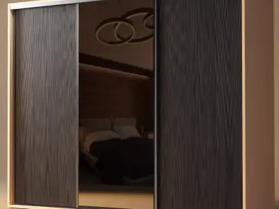 CLOSET COMPLETE INTERIOR WITH DRAWERS AND SLIDE  Free low-poly 3D model